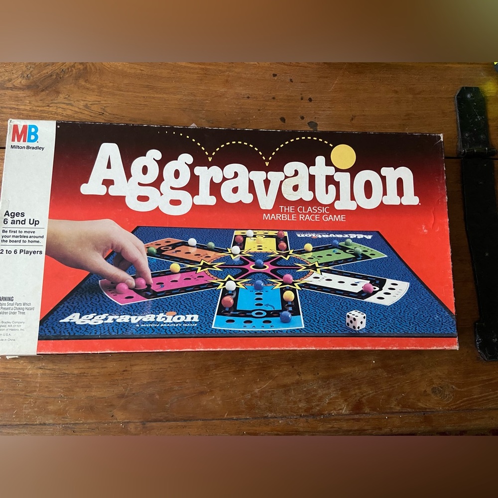 Vintage MB Aggravation Board Game